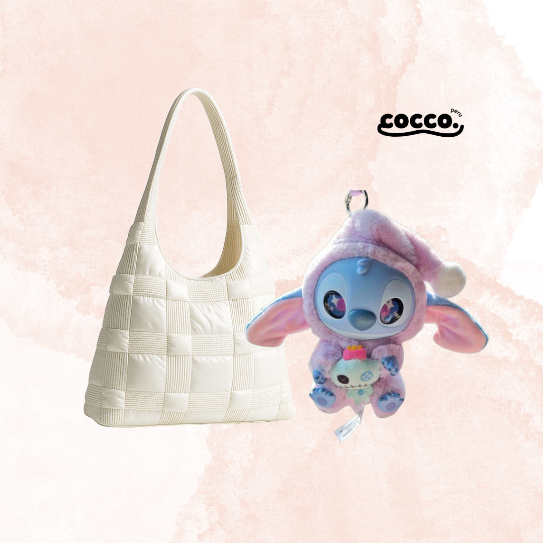 PACK STITCH LABUBU + BOLSO PUFFER🧸🎀