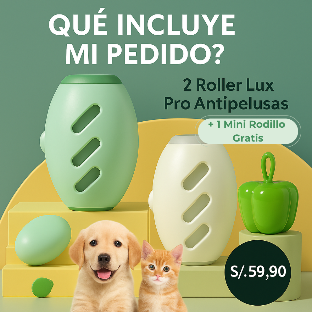 Roller Lux Pro Antipelusas 2X1🐶🐾🐈 + 1 Mini Rodillo Gratis🎁