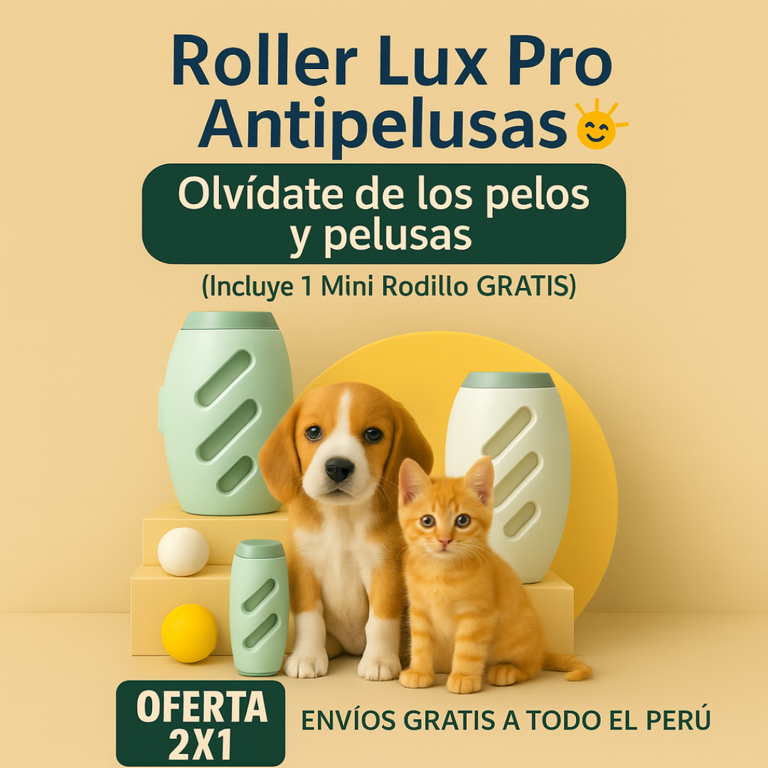 Roller Lux Pro Antipelusas 2X1🐶🐾🐈 + 1 Mini Rodillo Gratis🎁
