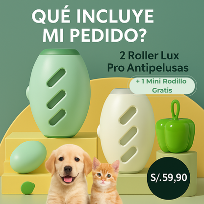 Roller Lux Pro Antipelusas 2X1🐶🐾🐈 + 1 Mini Rodillo Gratis🎁