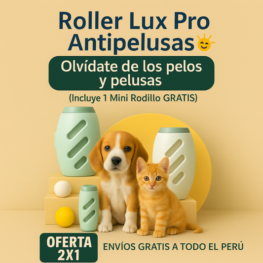 Roller Lux Pro Antipelusas 2X1🐶🐾🐈 + 1 Mini Rodillo Gratis🎁