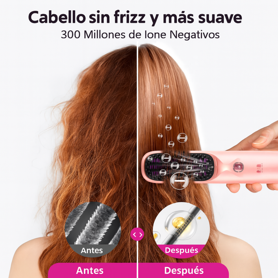 Peine Alisador Portátil Ionic Pro + Aceite de coco Gratis🥥🎁💘